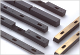 Custom Injection Molded Abrasion Resistant Rubber Strips Bonded to Bras